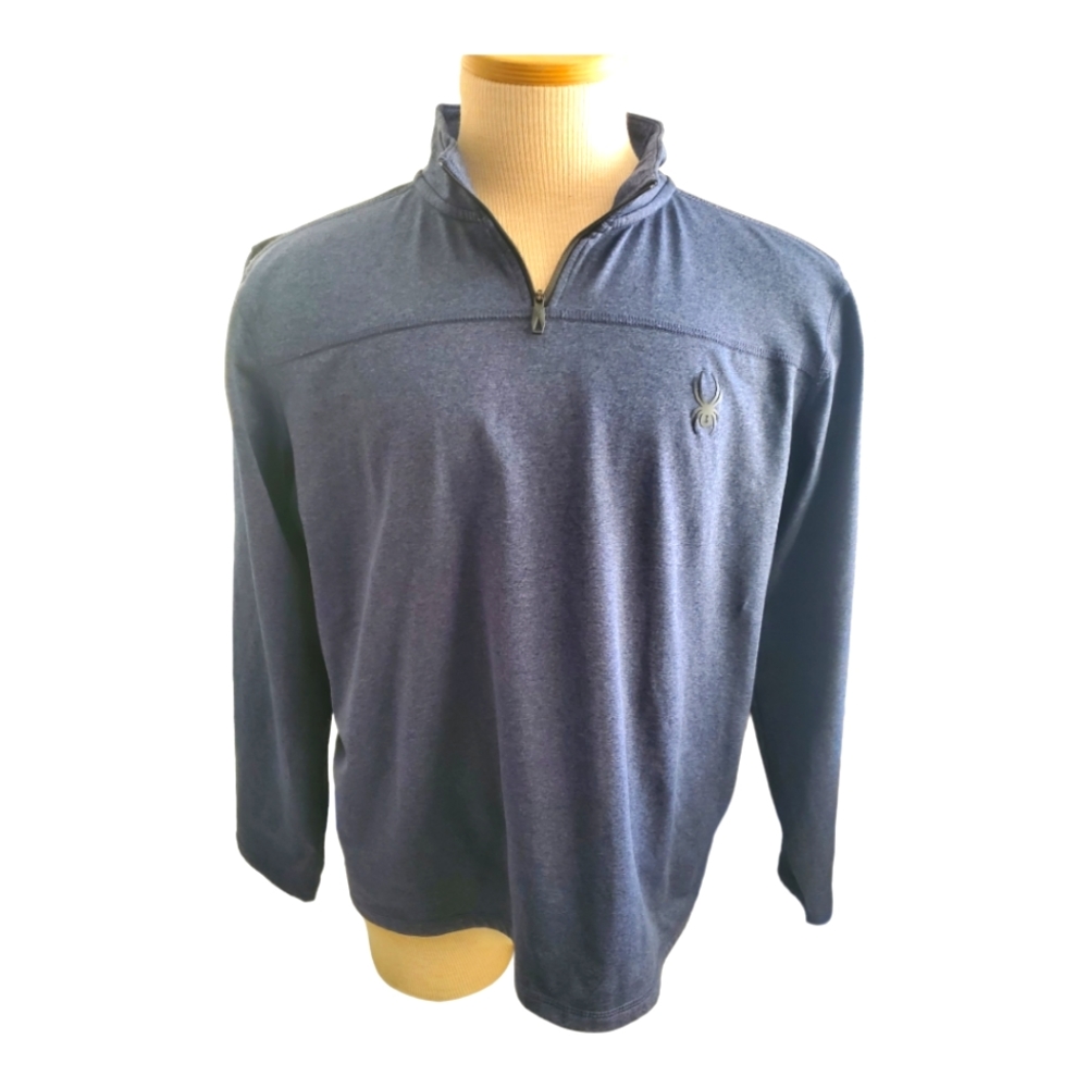 NWOT Spyder Men's Active 1/4 Zip Lightweight Long Sleeve Pullover Shirt Med